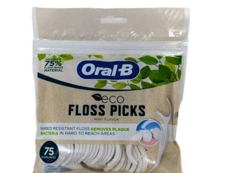 Oral-B Eco Floss Picks Mint Flavor 75 Count Online now