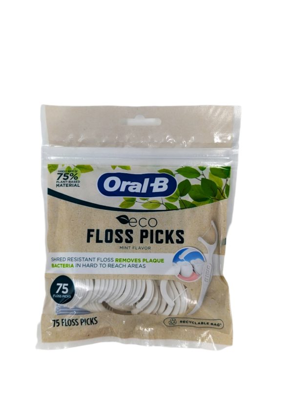 Oral-B Eco Floss Picks Mint Flavor 75 Count Online now