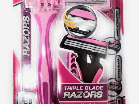 Shave Guard Triple Blade Razors with Aloe Strip 3-Pack on Sale