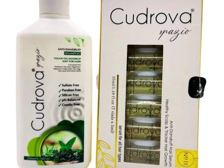 Cudrova Spazio Scalp Relief Discount Box: Anti-Dandruff Shampoo & Serum (Dermatologists.pk) Hot on Sale