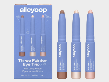 Alleyoop Three Pointer Eye Trio- Mini 11th Hour Eyeshadow Set Supply