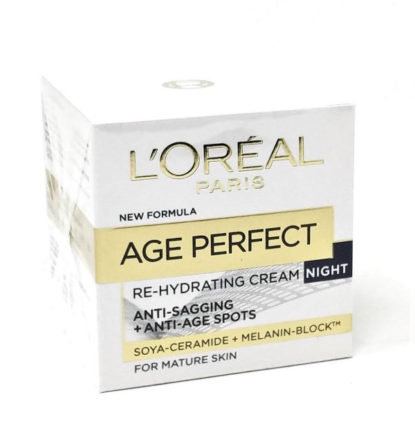 L oreal Paris Age Perfect Re-Hydrating Cream Night for Mature Skin 50 ml on Sale