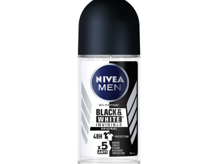 NIVEA MEN ROLL ON BLACK & WHITE 50ML For Sale