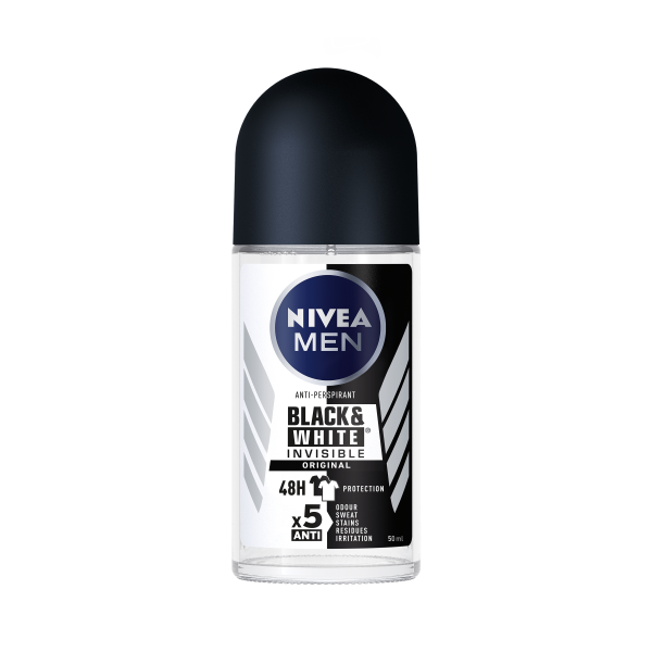 NIVEA MEN ROLL ON BLACK & WHITE 50ML For Sale