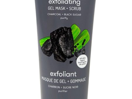 Freeman Gel Mask + Scrub Charcoal + Black Sugar 6 oz For Cheap