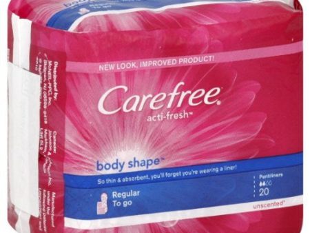 Carefree Acti-Fresh Body Shape Regular To Go Pantiliners Unscented 20 ea. For Cheap