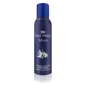 ROYAL MIRAGE BODY SPRAY SILVER 200ML Discount