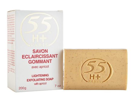 55H+ Lightening Exfoliating Soap with Apricot 7 oz For Cheap