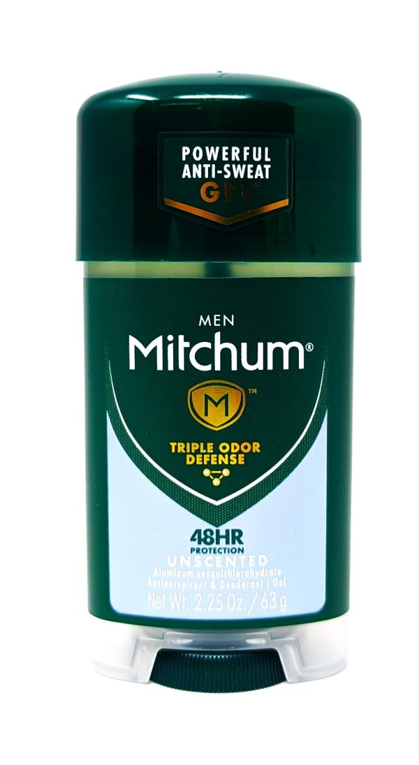 Mitchum Men 48hr Antiperspirant Gel Unscented 2.25 oz Supply