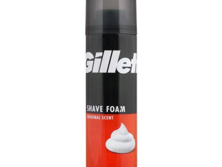 GILLETTE SHAVING FOAM ORIGINAL 200ML For Discount