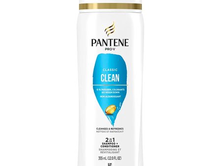 Pantene Pro-V Classic Clean 2 in 1 Shampoo + Conditioner 12 oz Online now