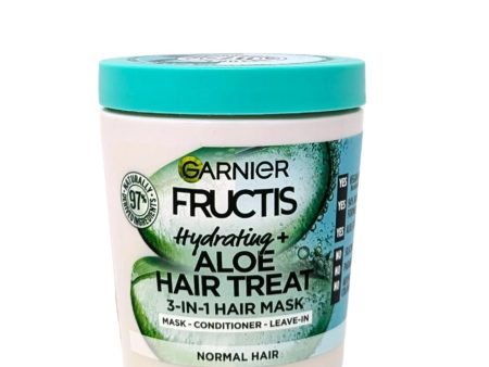 Garnier Fructis Hydrating Aloe Hair Treatment  3-in-1 Mask 13.5 oz Fashion