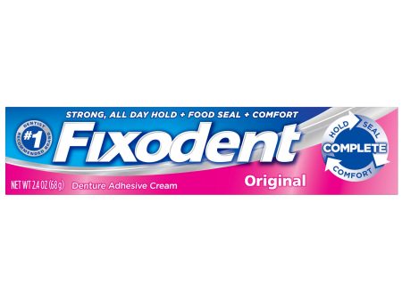 Fixodent Original Denture Adhesive Cream 2.4 oz Online