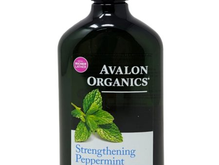 Avalon Organics Strengthening Peppermint Shampoo 11 oz Fashion