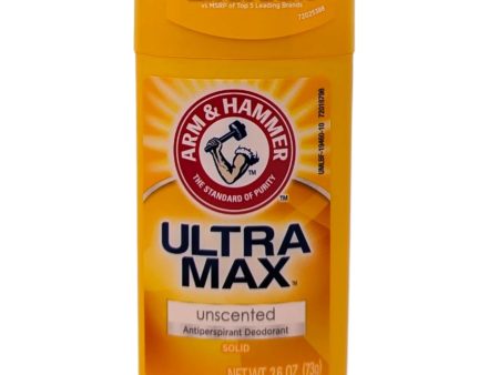 Arm & Hammer UltraMax Invisible Solid Antiperspirant Deodorant Unscented 2.6 oz For Cheap