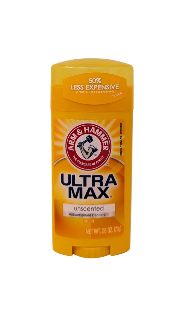 Arm & Hammer UltraMax Invisible Solid Antiperspirant Deodorant Unscented 2.6 oz For Cheap