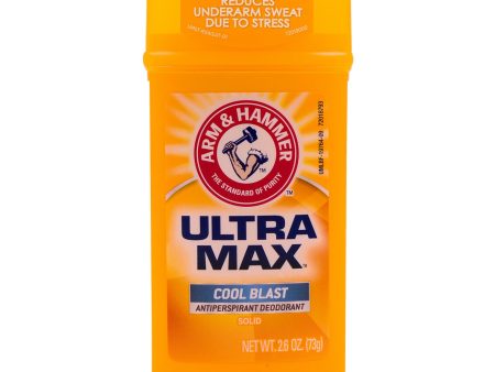 Arm & Hammer Ultra Max Solid Antiperspirant Cool Blast 2.6 oz For Cheap