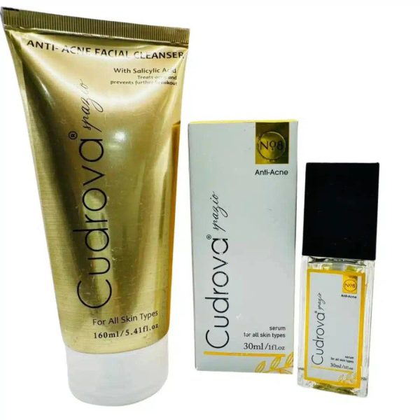 Acne Control Discount Box: Cudrova Spazio Cleanser & Anti-Acne Serum For Sale