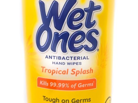 Wet Ones Antibacterial Wipes Tropical Splash 40 Wipes Hot on Sale