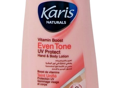 Karis Naturals Vitamin Boost Even Tone UV Protect Hand & Body Lotion 400 ml Hot on Sale