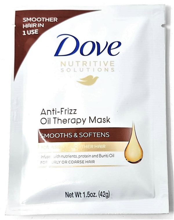 Dove Nutritive Solutions Anti-Frizz Oil Therapy Mask 1.5 oz Online Hot Sale