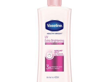 VASELINE LOTION UV EXTRA BRIGHTENING 400ML Hot on Sale