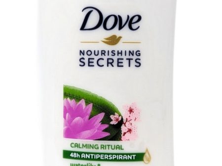 Dove Nourishing Secrets Solid 48h Antiperspirant Waterlily & Sakura Blossom 2.6 oz For Cheap