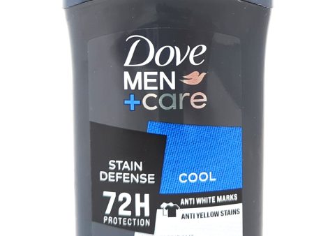 Dove Men + Care 72hr Stain Defense Antiperspirant Solid Cool 2.7 oz on Sale