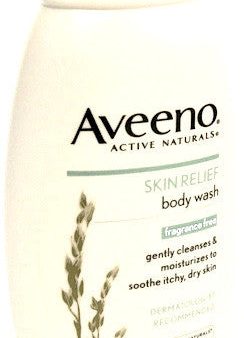 Aveeno Active Naturals Skin Relief Body Wash Fragrance Free 12 oz Fashion