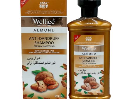 WELLICE ALMOND SHAMPOO ANTI DANDRUFF 400ML For Discount