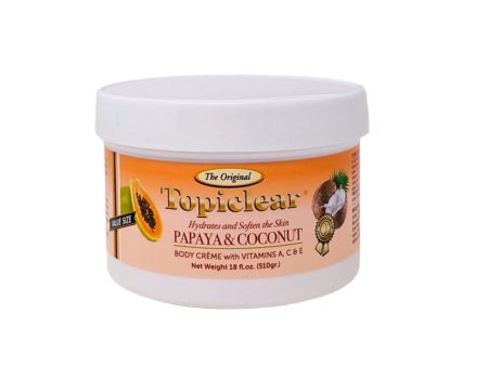 Topiclear Papaya & Coconut Body Creme 18 oz Cheap