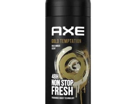 AXE BODY SPRAY GOLD TEMPTATION 150ML For Sale