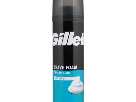 GILLETTE SHAVING FOAM SENSITIVE 200ML Cheap