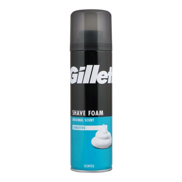 GILLETTE SHAVING FOAM SENSITIVE 200ML Cheap