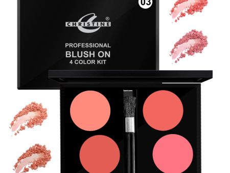 CHRISTINE BLUSH ON 4 COLOR KIT-03 Cheap