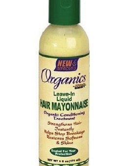 Organics by Africa s Best Leave-In Liquid Hair Mayonnaise Organic Conditioning Treatment 6 oz. on Sale