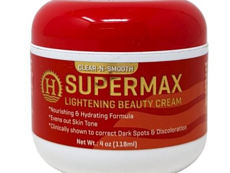 Clear N Smooth SuperMax Lightening Beauty Cream 4 oz For Sale