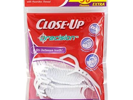 Close Up Precision Floss Picks 60 count Bonus Size Discount