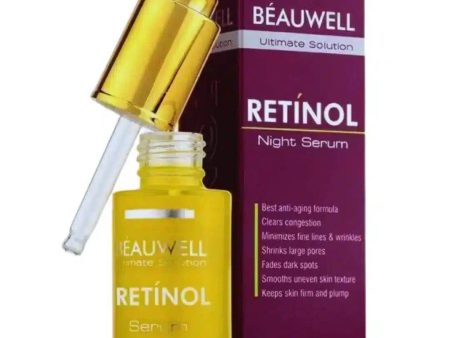 BEAUWELL Retinol Serum with 5% Hyaluronic Acid | Anti-Aging & Skin Rejuvenation on Sale