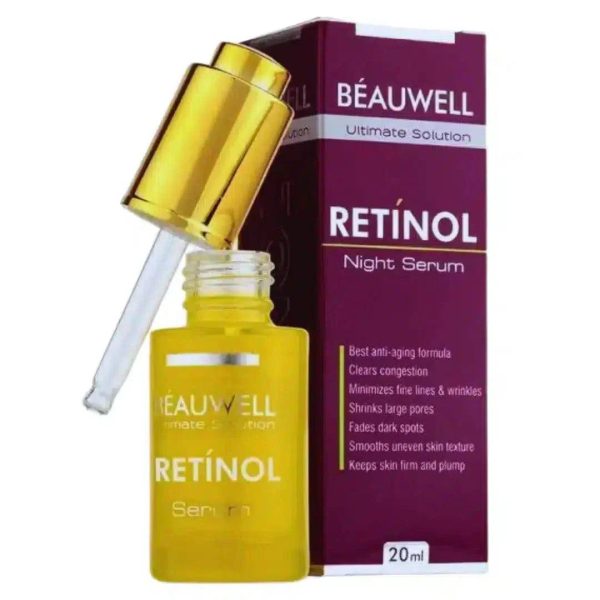 BEAUWELL Retinol Serum with 5% Hyaluronic Acid | Anti-Aging & Skin Rejuvenation on Sale