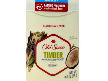 Old Spice Deodorant Solid Timber with Sandalwood 3 oz Discount