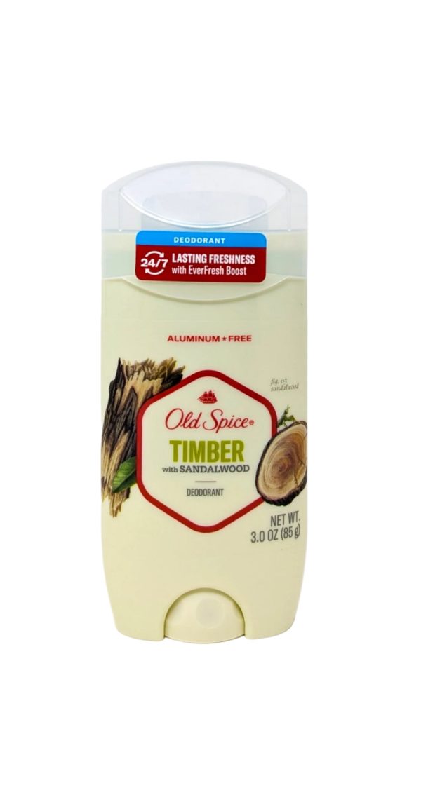 Old Spice Deodorant Solid Timber with Sandalwood 3 oz Discount