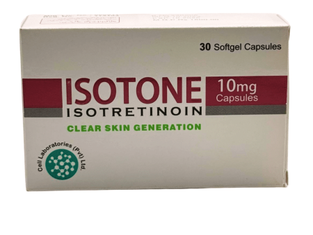 Cell Laboratories Isotone 10mg Isotretinoin Capsules (30 Capsules) - Acne Treatment - Dermatologists.pk (Prescription Required) Discount