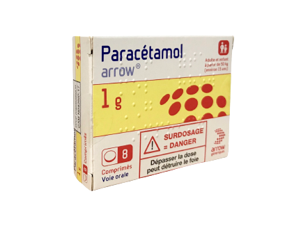 Paracetamol Arrow 1g (Box 8Tbl) Fashion