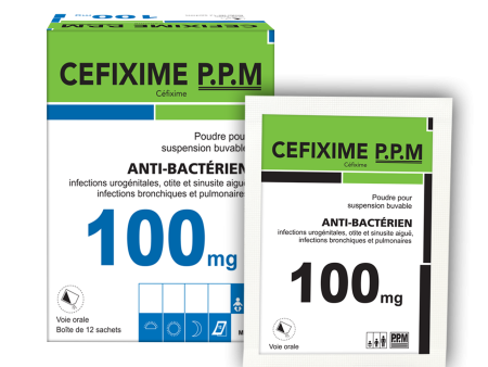 CEFIXIME P.P.M 100MG SACH (BOX 12)(PPM) Hot on Sale