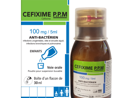 CEFIXIME P.P.M 100MG 5ML PPS (BTL 30ML)(PPM) Sale