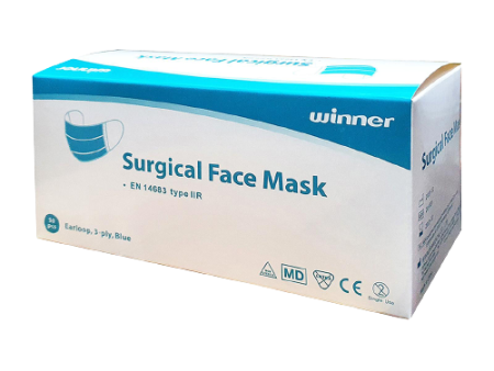 Winner Surgical Face Mask Blue (Box 50pcs) Online Sale