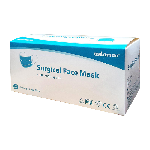 Winner Surgical Face Mask Blue (Box 50pcs) Online Sale